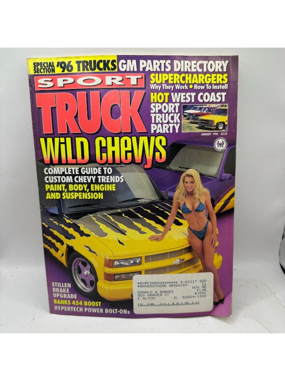 Sport Truck Magazine January 1996 Custom Chevy Trends Wild Paint & Modifications